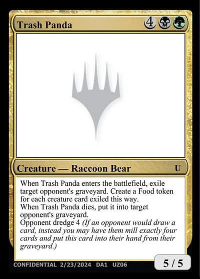 Trash Panda UZ06 Unknown Event Magic card