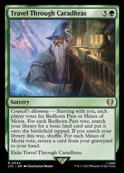 Travel Through Caradhras LTC-44 Tales of Middle-earth Commander Magic card