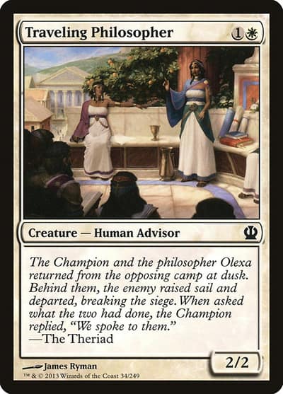 Traveling Philosopher THS-34 Theros Magic card