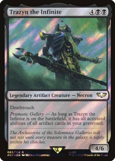 Trazyn the Infinite 40K-65STAR Warhammer 40,000 Commander Magic card