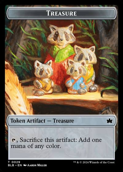 Treasure TBLB-29 Bloomburrow Tokens Magic card