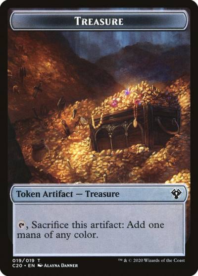 Treasure TC20-19 Commander 2020 Tokens Magic card
