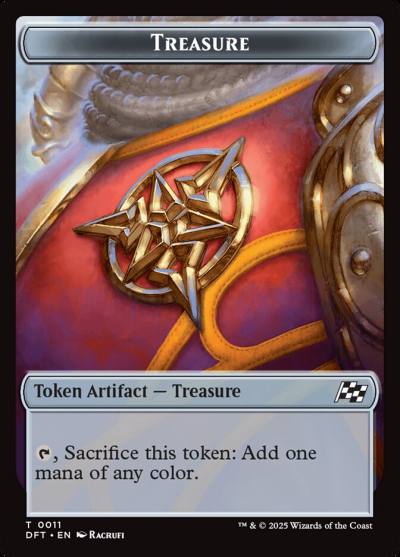 Treasure TDFT-11 Aetherdrift Tokens Magic card