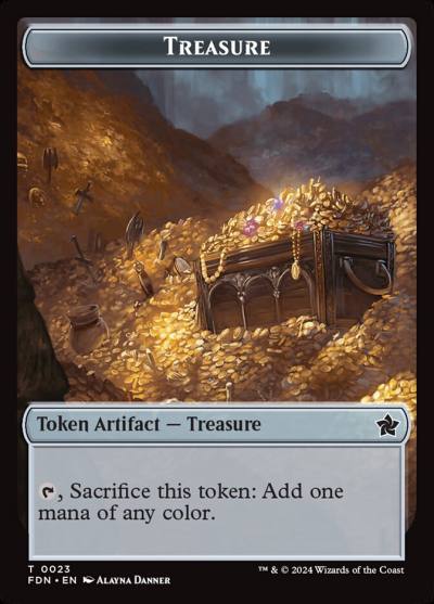 Treasure TFDN-23 Foundations Tokens Magic card