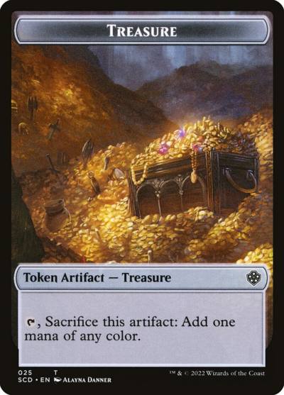 Treasure TSCD-25 Starter Commander Deck Tokens Magic card