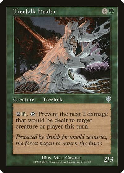 Treefolk Healer 218 Invasion Magic card