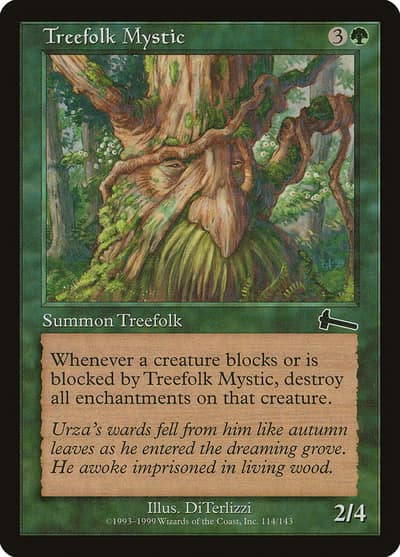 Treefolk Mystic 114 Urza's Legacy Magic card