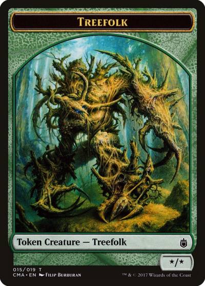 Treefolk TCMA-15 Commander Anthology Tokens Magic card