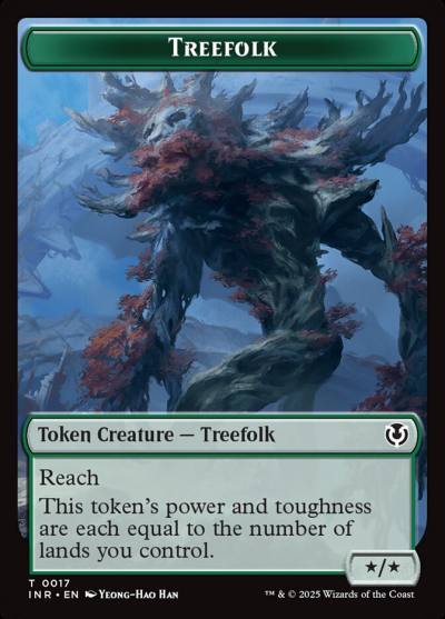Treefolk TINR-17 Innistrad Remastered Tokens Magic card