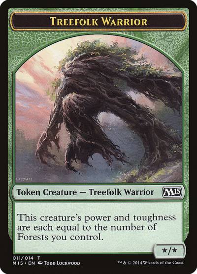 Treefolk Warrior TM15-11 Magic 2015 Tokens Magic card