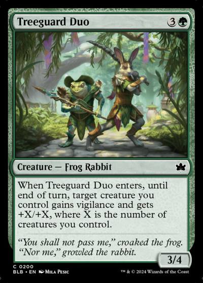 Treeguard Duo BLB-200 Bloomburrow Magic card