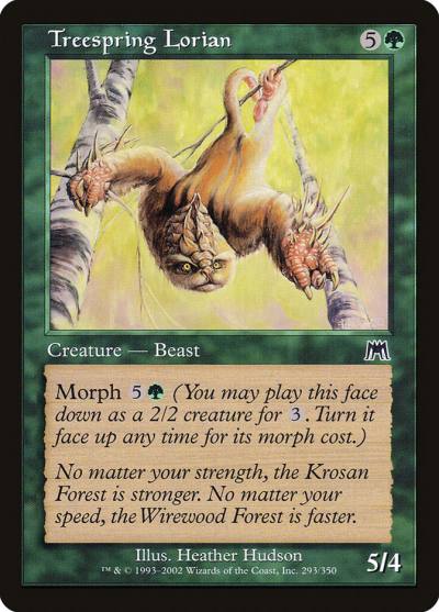 Treespring Lorian 293 Onslaught Magic card