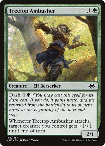Treetop Ambusher 186 Modern Horizons Magic card