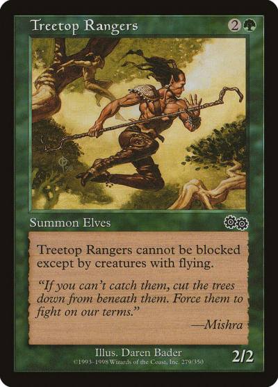 Treetop Rangers 279 Urza's Saga Magic card