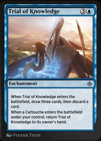 Trial of Knowledge AKR-84 Amonkhet Remastered Magic card