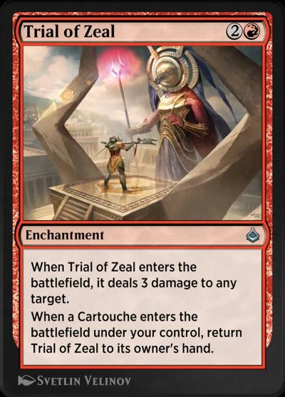 Trial of Zeal AKR-180 Amonkhet Remastered Magic card