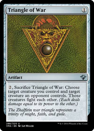 Triangle of War VMA-288 Vintage Masters Magic card