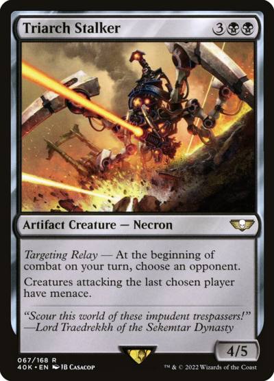 Triarch Stalker 40K-67 Warhammer 40,000 Commander Magic card
