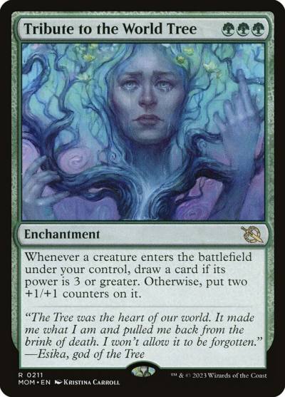 Tribute to the World Tree MOM-211 March of the Machine Magic card