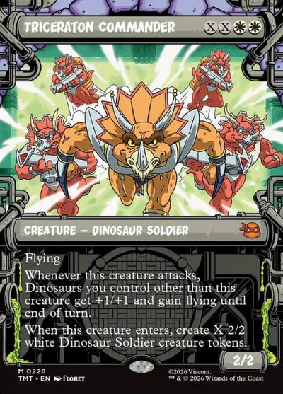 Triceraton Commander TMT-226 Teenage Mutant Ninja Turtles Magic card