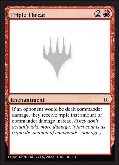 Triple Threat UNK-RR13B Unknown Event Magic card