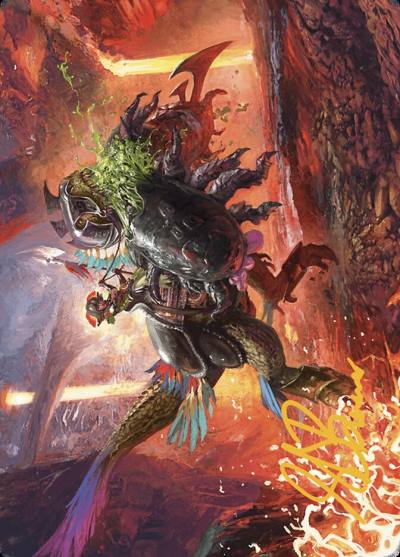Triumphant Chomp // Triumphant Chomp ALCI-21 The Lost Caverns of Ixalan Art Series Magic card