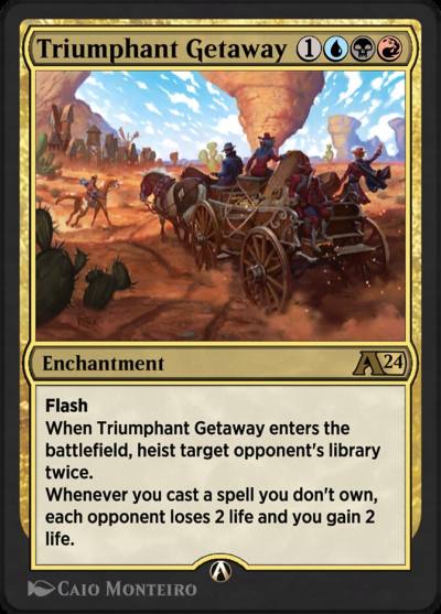 Triumphant Getaway YOTJ-27 Alchemy: Outlaws of Thunder Junction Magic card