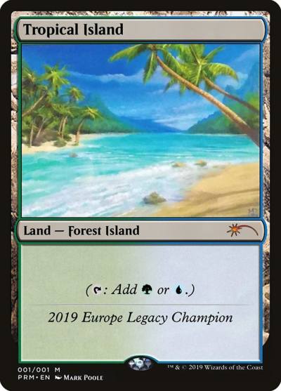 Tropical Island OLGC-2019 Legacy Championship Magic card