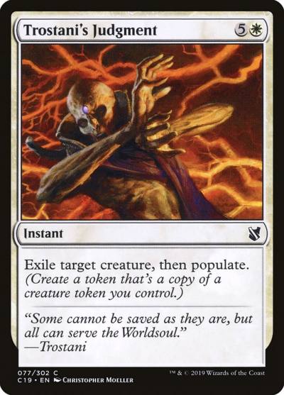 Trostani's Judgment C19-77 Commander 2019 Magic card