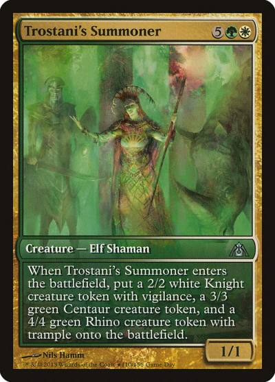 Trostani's Summoner PDGM-110 Dragon's Maze Promos Magic card