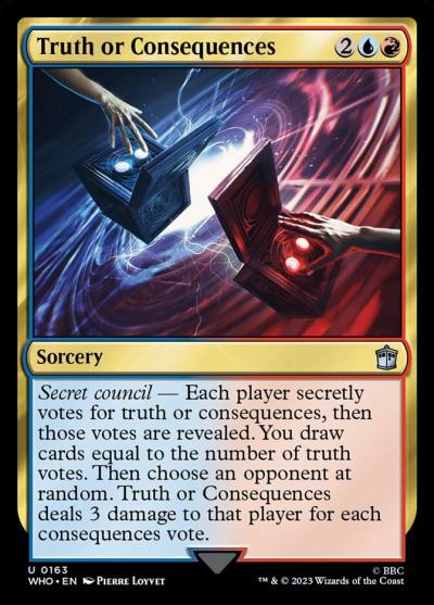 Truth or Consequences WHO-163 Doctor Who Magic card
