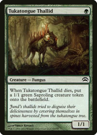 Tukatongue Thallid PC2-79 Planechase 2012 Magic card