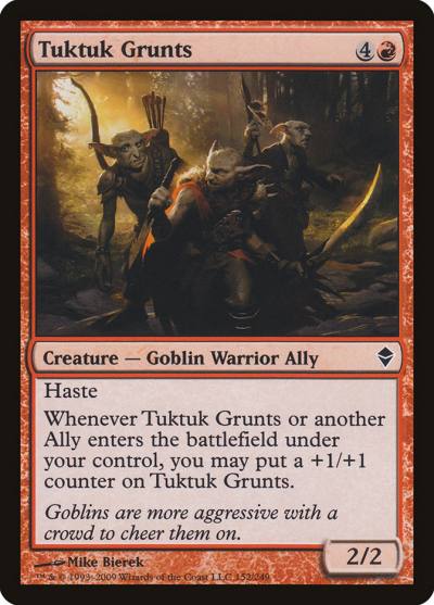Tuktuk Grunts 152 Zendikar Magic card