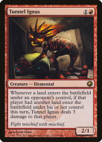 Tunnel Ignus 105 Scars of Mirrodin Magic card