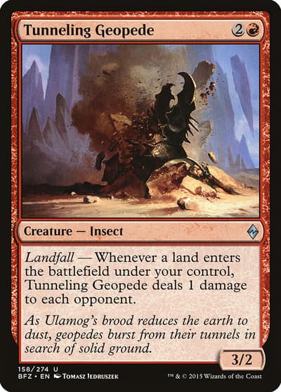 Tunneling Geopede 158 Battle for Zendikar Magic card