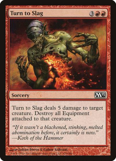 Turn to Slag M13-153 Magic 2013 Magic card