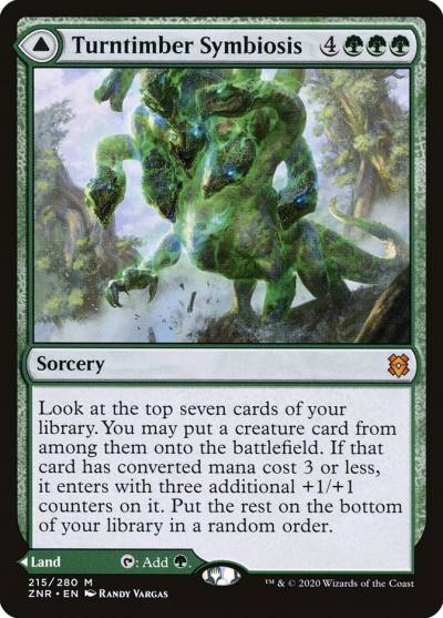 Turntimber Symbiosis // Turntimber, Serpentine Wood ZNR-215 Zendikar Rising Magic card