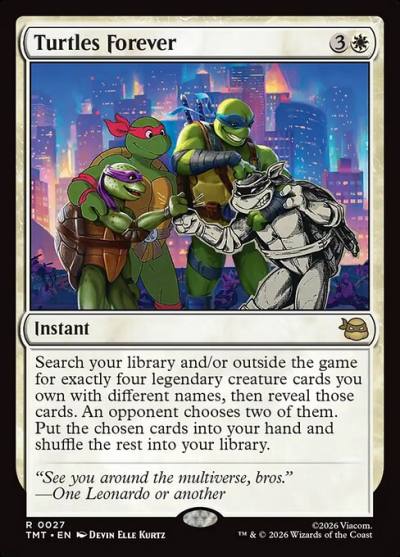 Turtles Forever TMT-27 Teenage Mutant Ninja Turtles Magic card