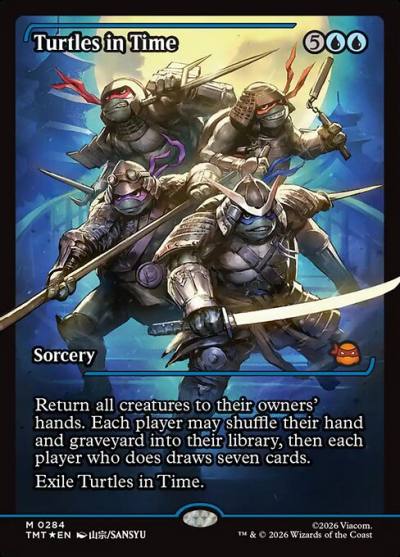 Turtles in Time TMT-284 Teenage Mutant Ninja Turtles Magic card
