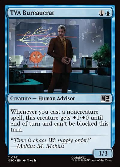 TVA Bureaucrat 761 Marvel Super Heroes Commander Magic card