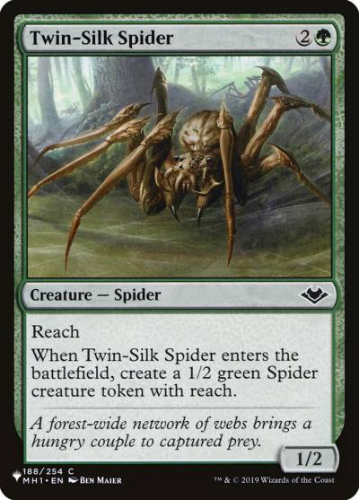 Twin-Silk Spider PLST-MH1-188 The List Magic card