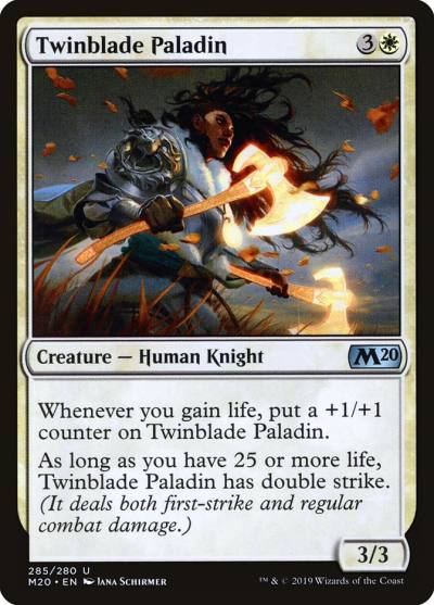Twinblade Paladin M20-285 Core Set 2020 Magic card