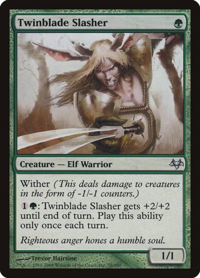 Twinblade Slasher 79 Eventide Magic card