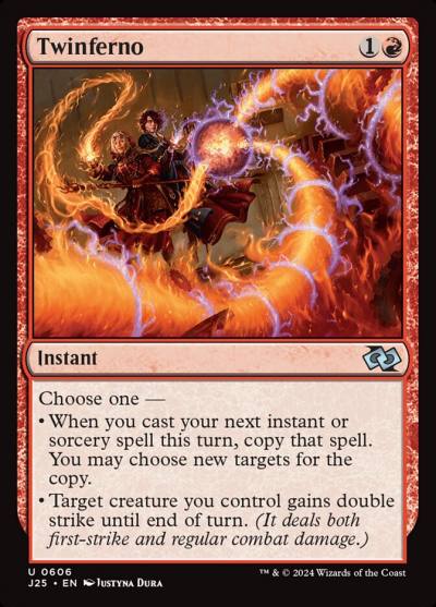 Twinferno J25-606 Foundations Jumpstart Magic card