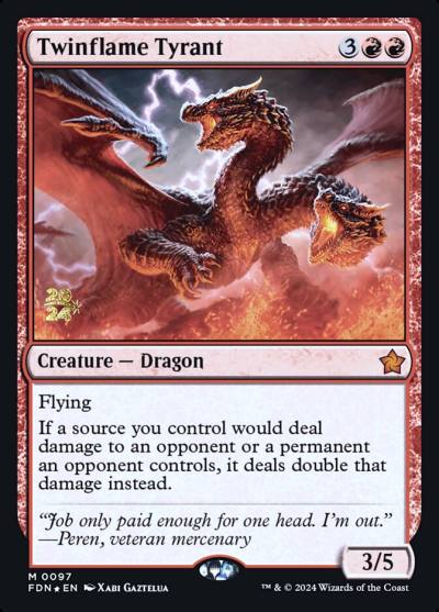 Twinflame Tyrant PFDN-97S Foundations Promos Magic card