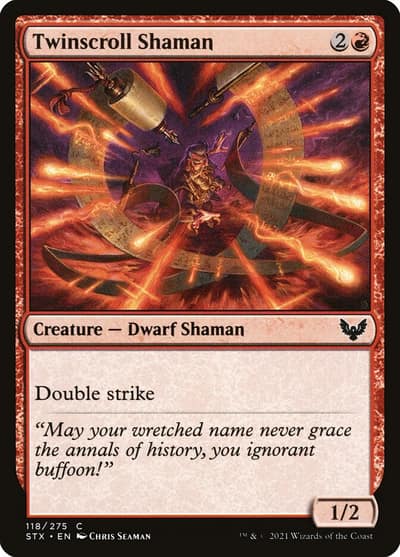 Twinscroll Shaman 118 Strixhaven: School of Mages Magic card