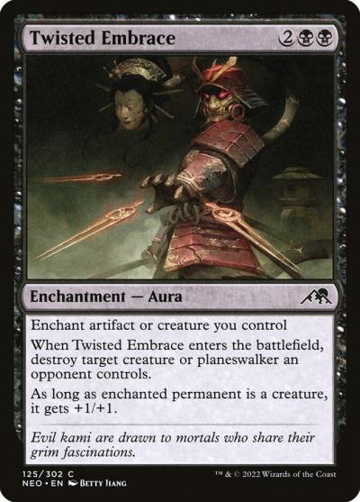 Twisted Embrace NEO-125 Kamigawa: Neon Dynasty Magic card