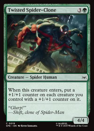 Twisted Spider-Clone SPE-19 Marvel's Spider-Man Eternal Magic card