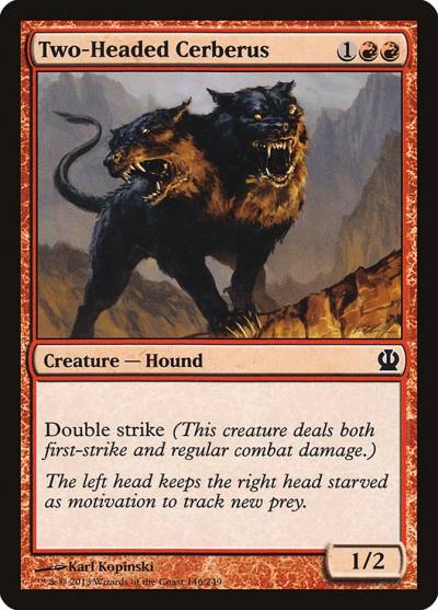Two-Headed Cerberus 146 Theros Magic card