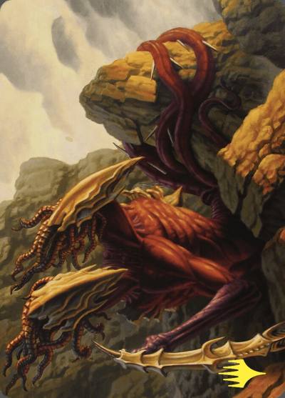 Two-Headed Sliver // Two-Headed Sliver ACMM-79 Commander Masters Art Series Magic card